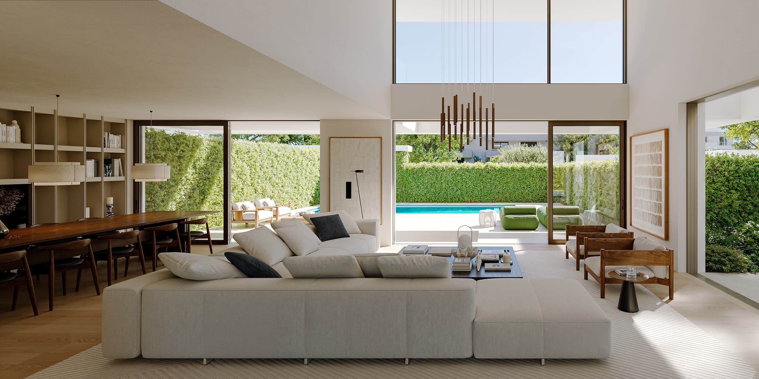 Faidras Residences — Interior Living Space with Private Pool